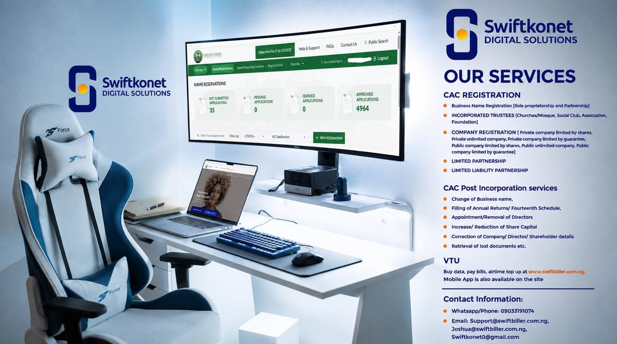 Swiftkonet Digital Solutions CAC Registration Services Overview
